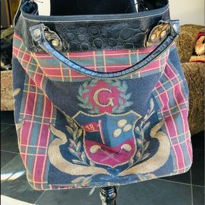 Vintage Showline Chicago Tapestry Travel Tote Golf Theme